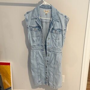 Madewell Light Blue Denim Overalls